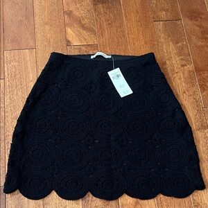 Abercrombie & Fitch Black Crochet Black Mini Skirt
